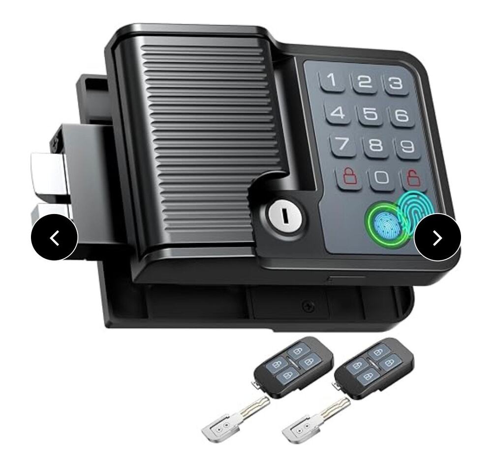 NomadSure Keyless RV Door Lock Fingerprint Keypad Remote Full Metal New/Open box